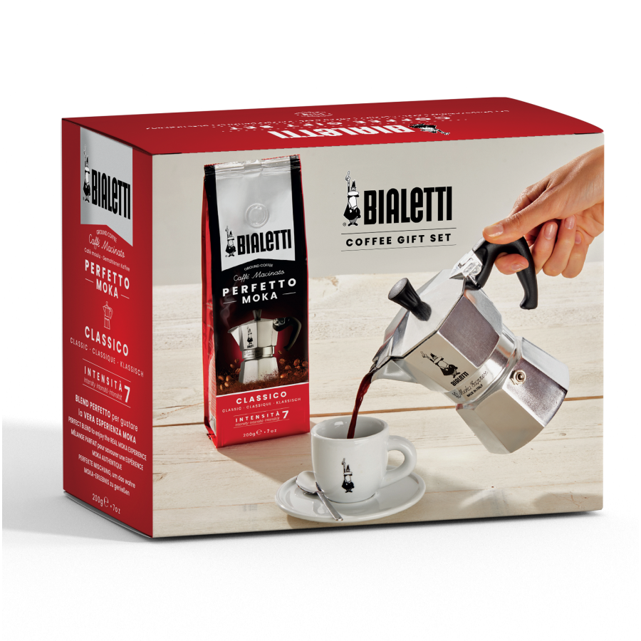Bialetti Moka Express 6 coffee (gift 