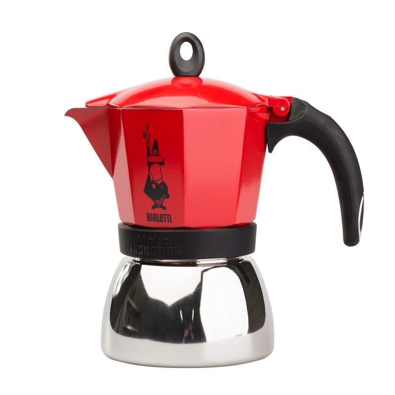 Bialetti Moka Induction 6 cups red 