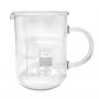 Practical glass pitcher for professional serving of hot and cold drinks. Volume: 400ml.