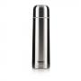 Stainless steel double-walled thermos with clip closure and 1 litre capacity.