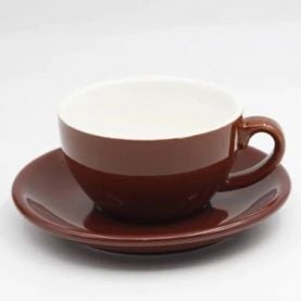 Šálka na cappuccino Kaffia 220 ml - hnedá