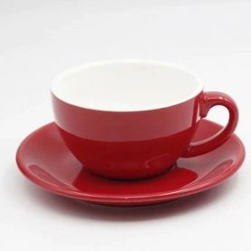 Csésze caffucino Kaffia-hoz 220ml - piros