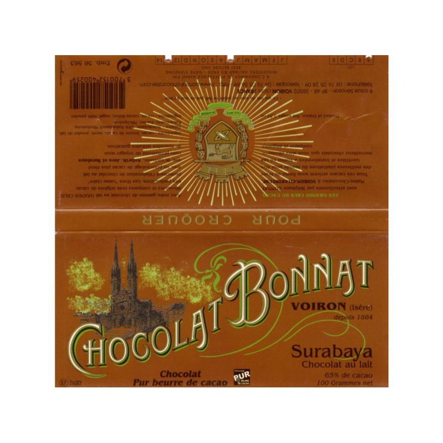Chocolate Bonnat Surabaya 65% - milk