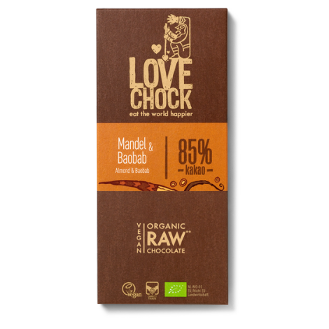Čokoláda Lovechock Tablet - Mandle a baobab