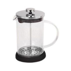 French press 600ml black stainless steel