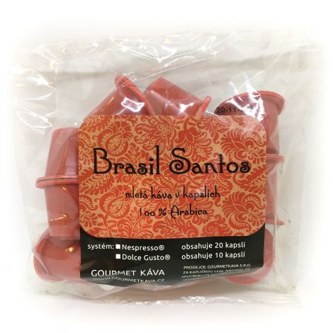Capsules for Nespresso Brasil Santos 20 pcs 100
rabica