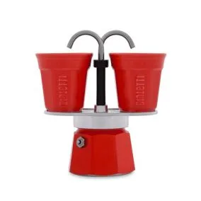 Gift set Bialetti Mini Express 2 cups red