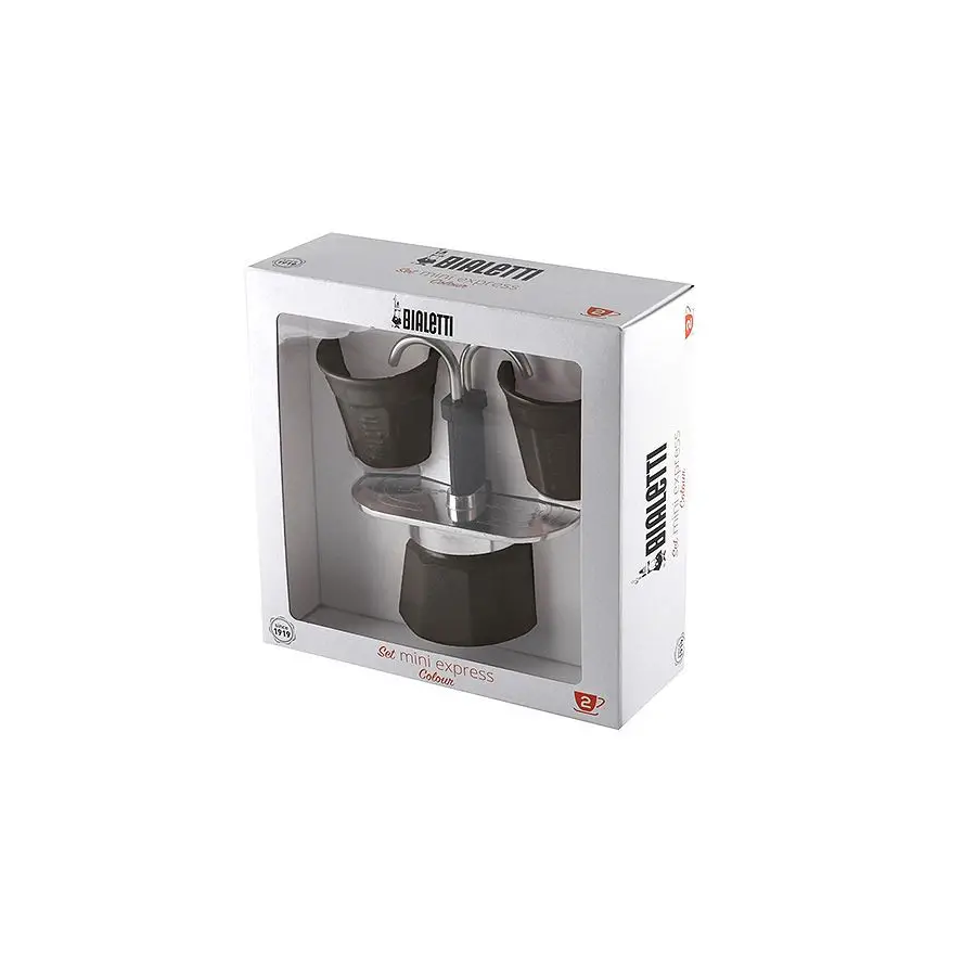 Gift set Bialetti Mini Express 2 cups black