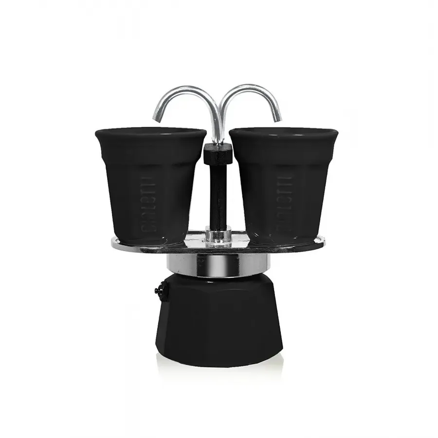 Mini Express Induction Coffee Maker, Aluminium, Black, 2 Cups