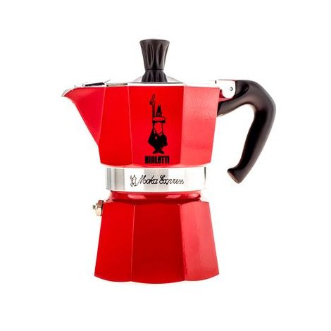 Bialetti Moka Express 3 mocha teapot red