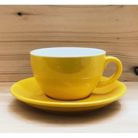 Šálek na cappuccino Kaffia 200ml - žlutá