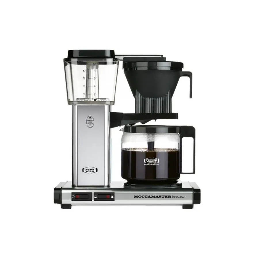 Moccamaster KBG Select POLISHED SILVER coffee machine
