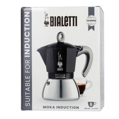 Bialetti Moka Induction 6 cups black NEW