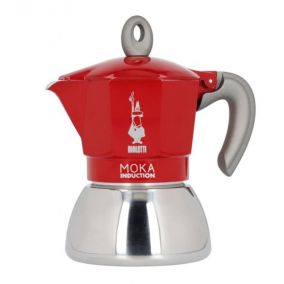 Bialetti Moka Induction 4 šálky červená