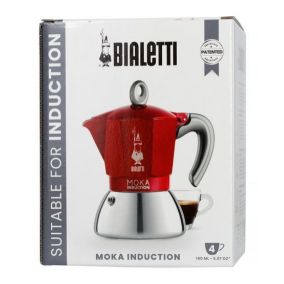 Bialetti Moka Induction 4 cups red