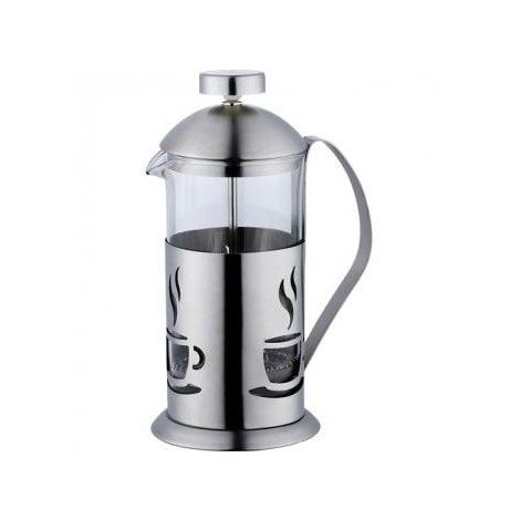French Press 600ml (stainless steel) - coffee pattern