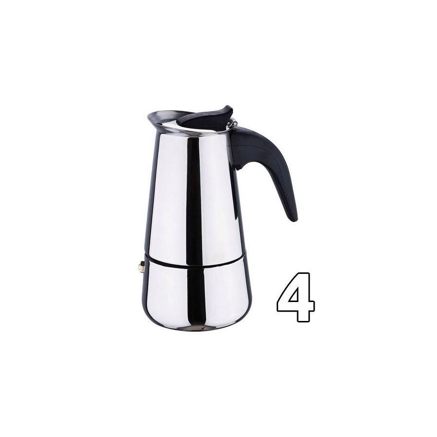 Moka kettle Kaffia 4 cups stainless steel used / discount