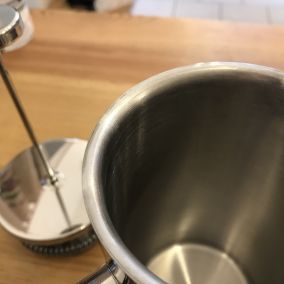 Frenchpress z nehrdzavejúcej ocele 600 ml Kaffia - strieborný