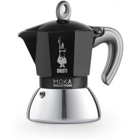 Bialetti Moka Induction 2 cups black NEW- USED