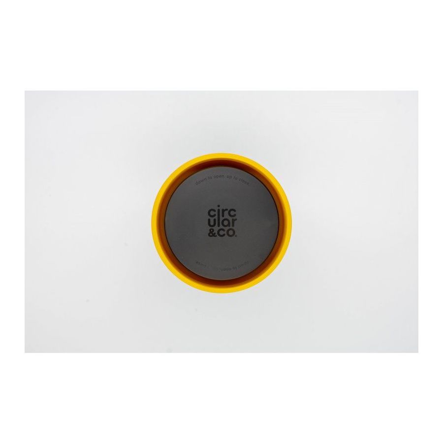 Kelímek Circular Cup (rCup) Black and Mustard 227ml