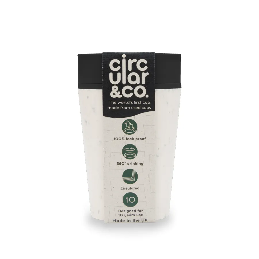 Cup Circular Cup (rCup) Cream and Black 227ml