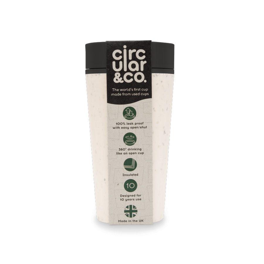 Kelímek Circular Cup (rCup) Cream and Black 340ml