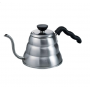 Hario Buono 1lwater jug specially designed for dripper coffee preparation. Stainless steel, also suitable for induction plate.