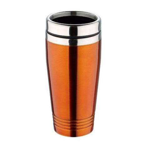 Stainless steel thermo mug 425ml, orange