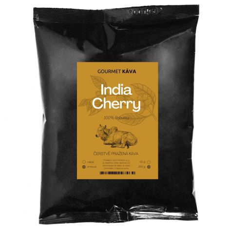 India: Cherry (Robusta), zrnková káva