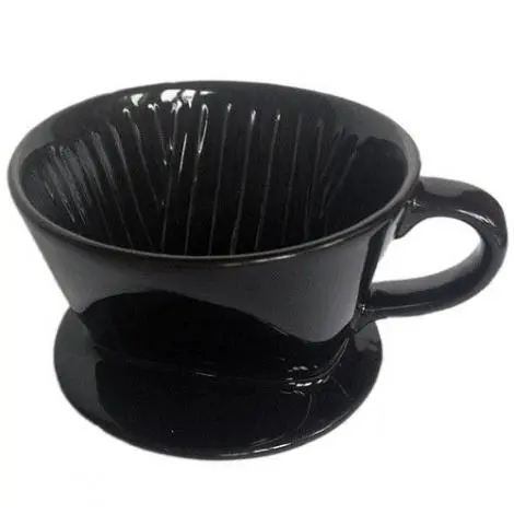 Keramický drip Kaffia 1-2 šálky černý