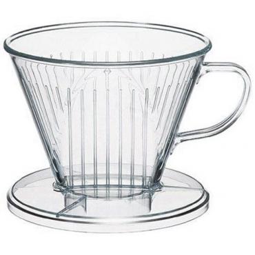 Plastic dripper Kaffia 1-4 cups clear