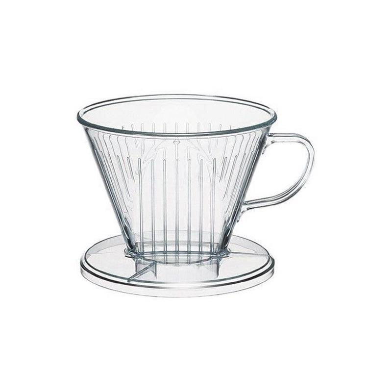 Plastic dripper Kaffia 1-4 cups clear