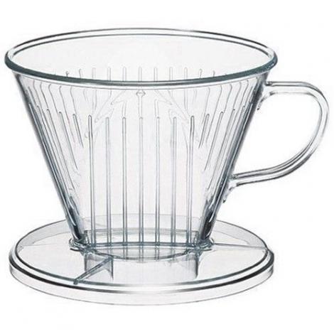 Kaffia plastic dripper 1-4 cups clear