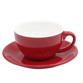Cappuccino csésze Kaffia 220ml - piros