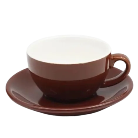 Šálek na cappuccino Kaffia 220ml - hnědá