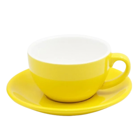 Kapucsínó csésze Kaffia 220ml - sárga