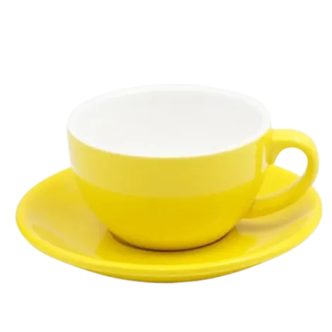 Šálek na cappuccino Kaffia 220ml - žlutá