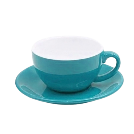 Cappuccino cup Kaffia 220ml - turquoise