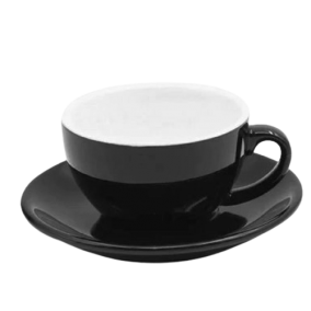 Kapucsínó csésze Kaffia 120ml - fekete