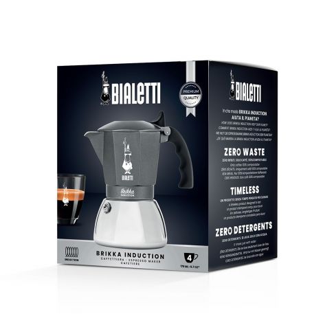 Moka pot Bialetti Brikka Induction 4 grey