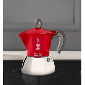Bialetti Moka Induction 2 šálky červená NEW 2