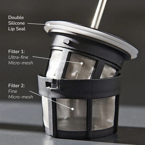 Frenchpress Espro P1 Travel Press 300ml stříbrný