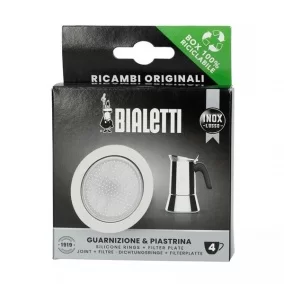 Seal Bialetti stainless steel coffee maker 4 cups