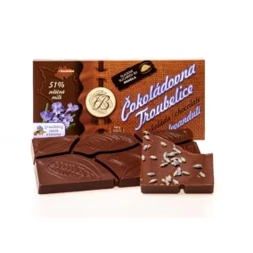 Čokoláda Troubelice Levandule 75%, 45g