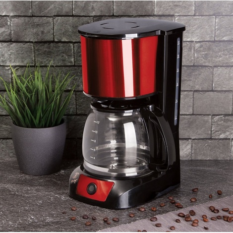 Coffee maker electric drip coffee maker Burgundy Metallic Line