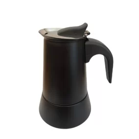 Kaffia Black 4 Cup Moka Pot - Black