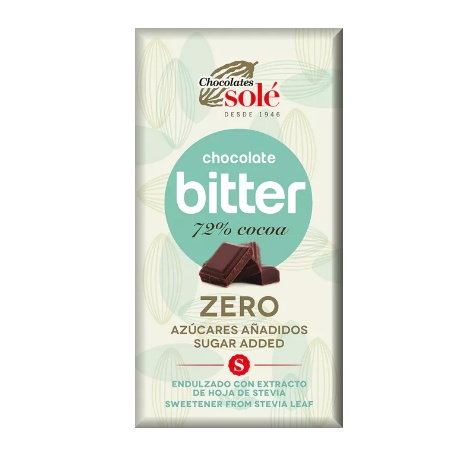 Chocolates Chocolates Solé - 72% with stevia without sugar