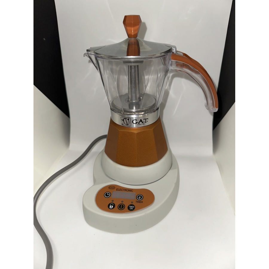 G.A.T. Vintage 4-6 electric moka kettle brown - USED / DISCOUNT