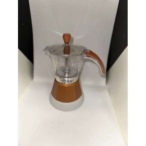 G.A.T. Vintage 4-6 electric moka kettle brown - USED / DISCOUNT