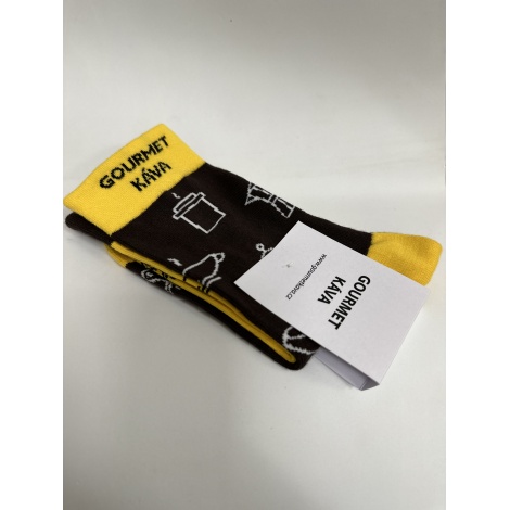 Veselé ponožky GourmetKáva (vel. 38-42)